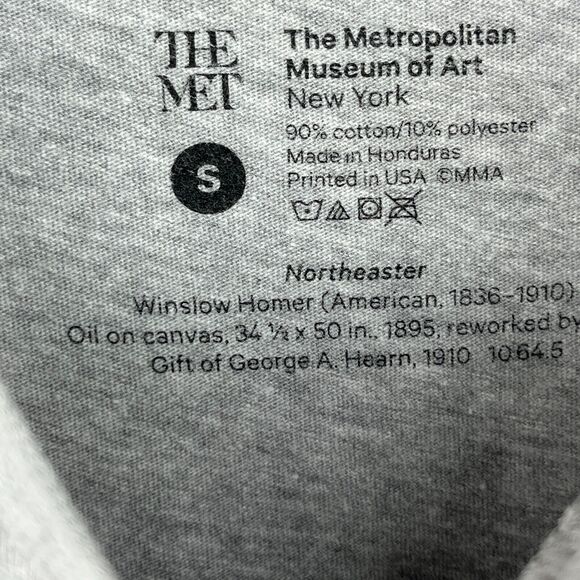 WINSLOW HOMER Shirt Adult S CROSSCURRENTS The Metropolitan Museum of Art Gray - Picture 10 of 13
